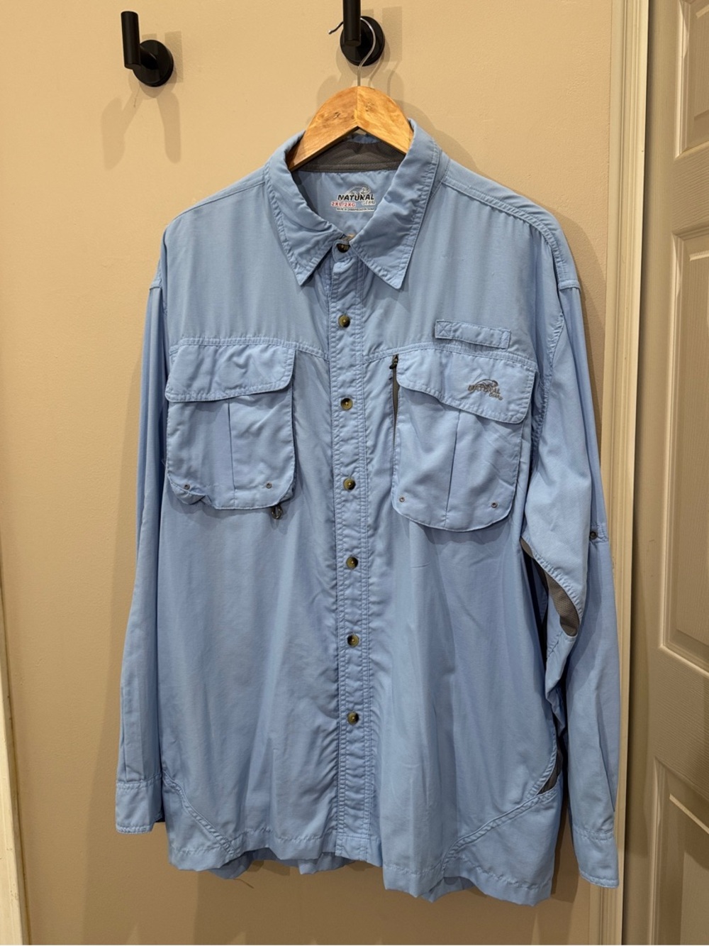 Men’s Light Blue Performance Fishing Shirt